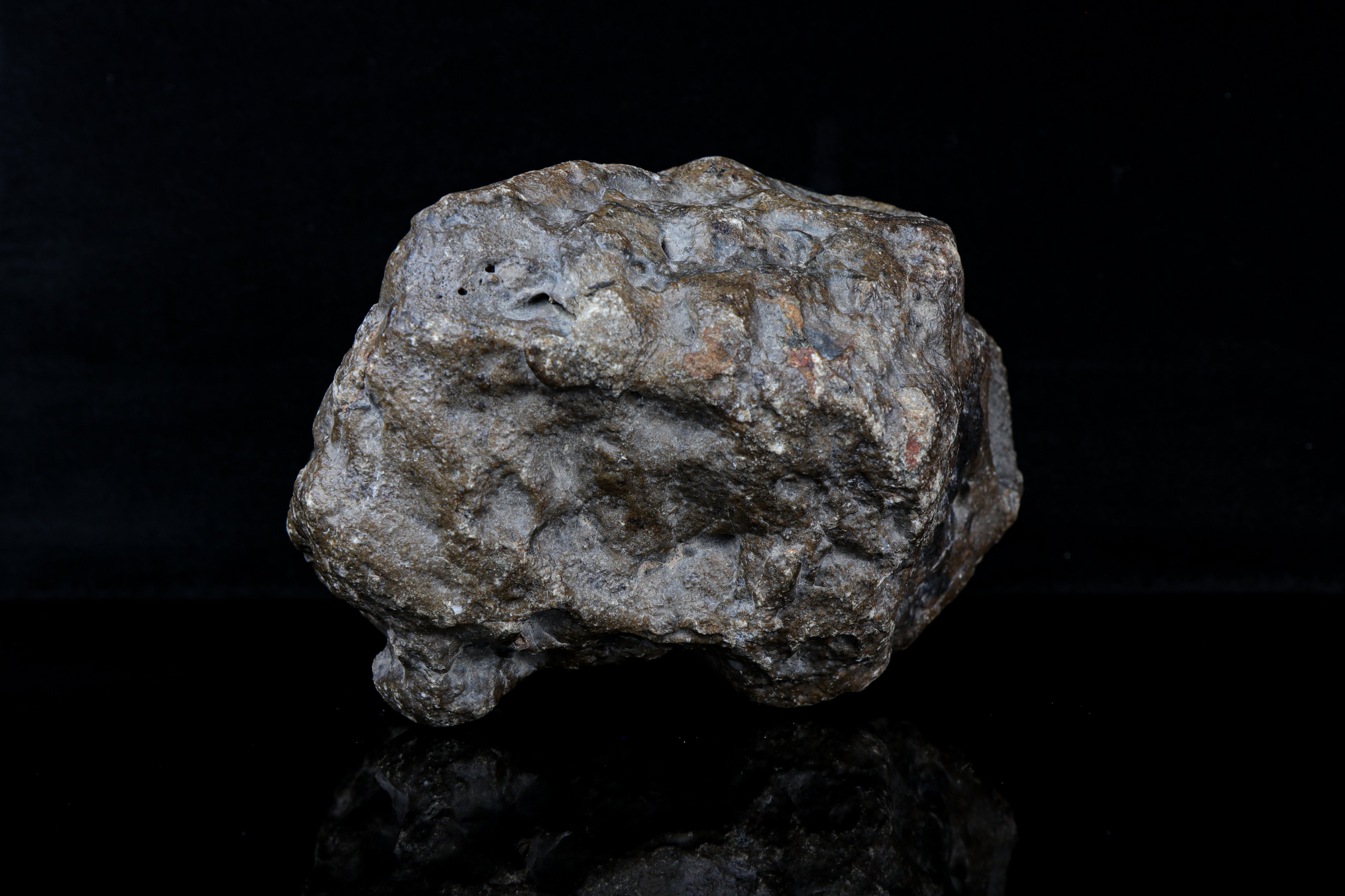 Asteroid Vesta Eucrite Classified as Jikharra 001, Large Rounded with Remnant Crust - 1979 grams