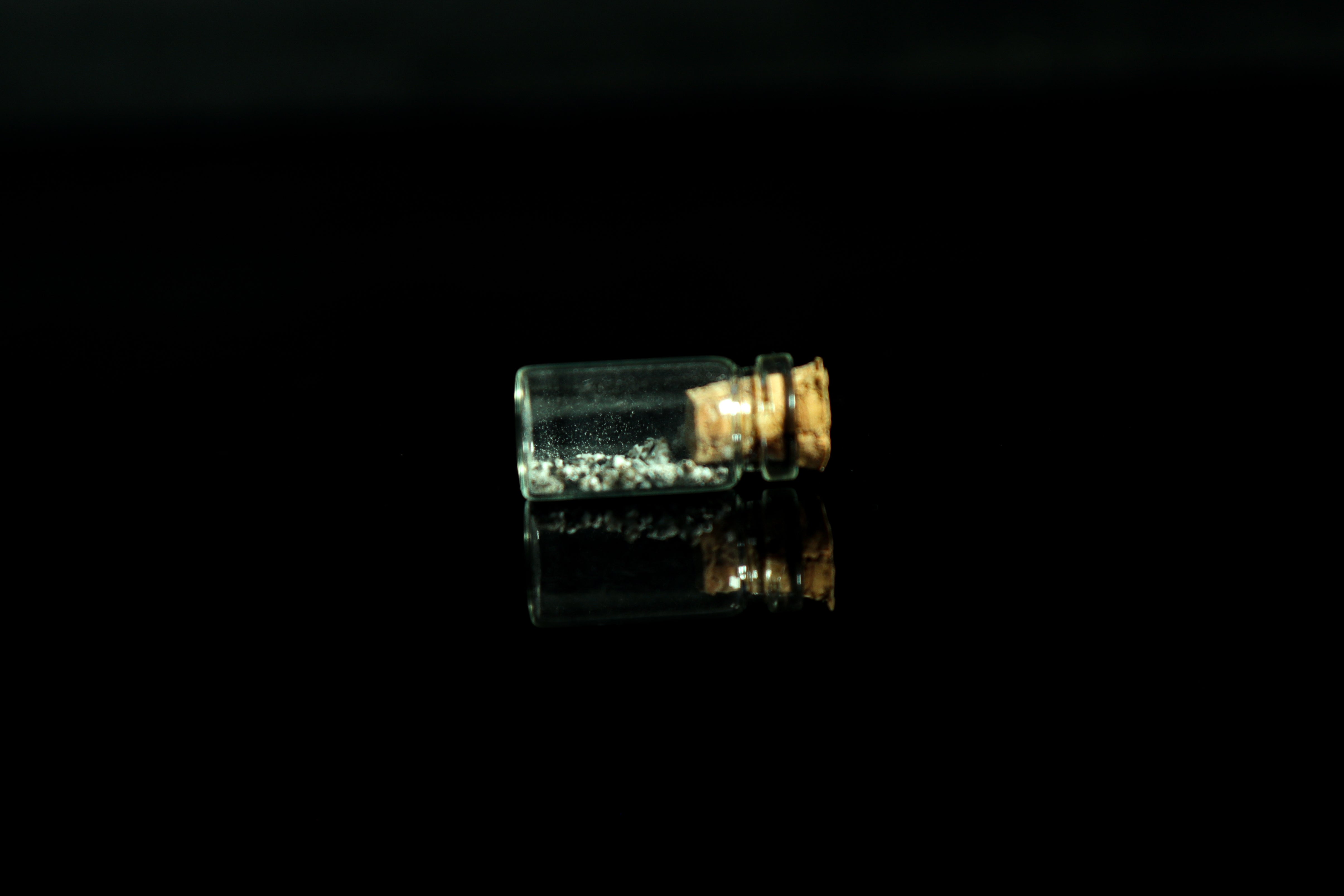 Ohio Windfall / River Styx Eucrite Witnessed Fall, Micro Fragments in Vial - 0.229 grams