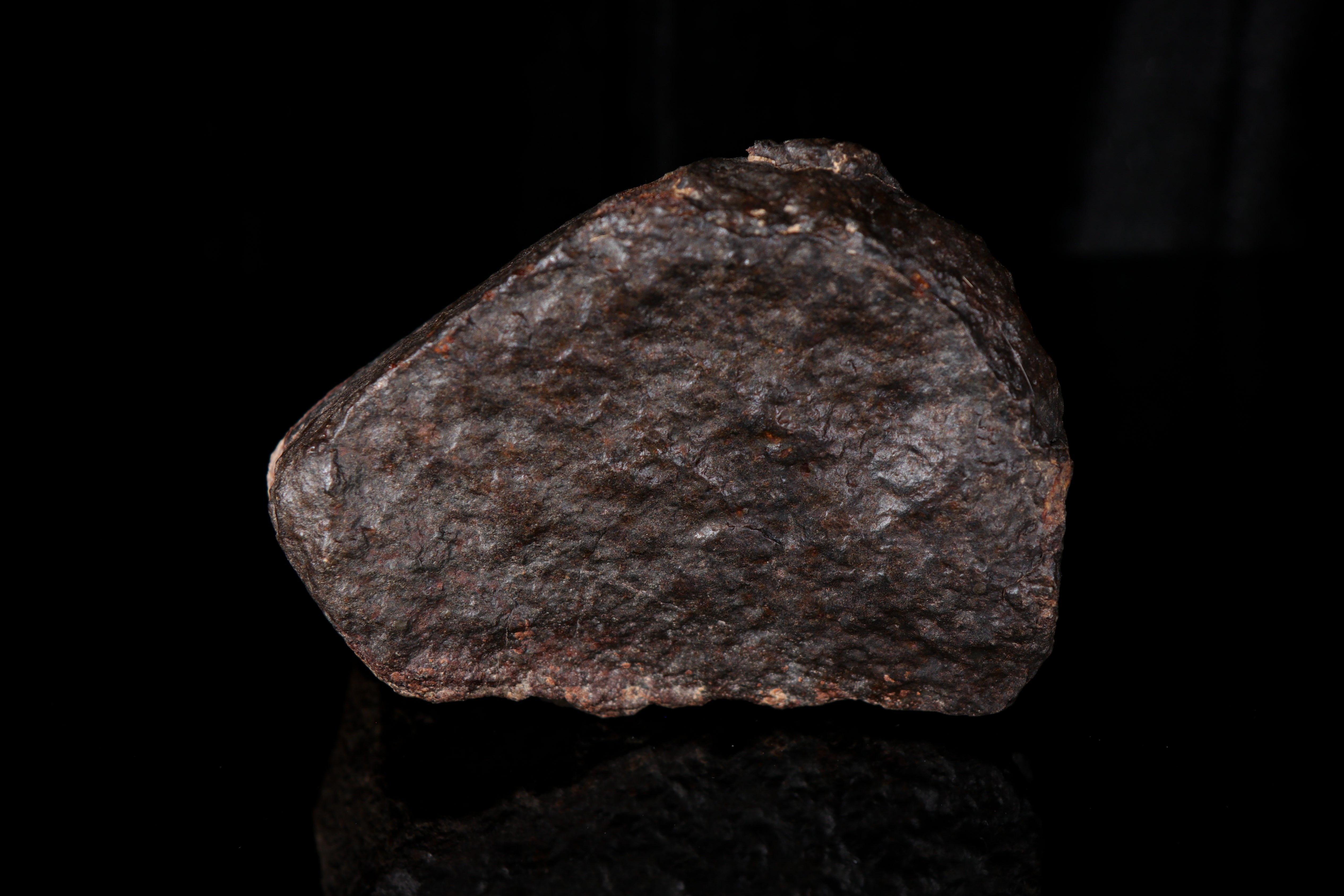 Gradiented Chondrite with Remnant Fusion Crust and Oriented Shape - 2.113 KG
