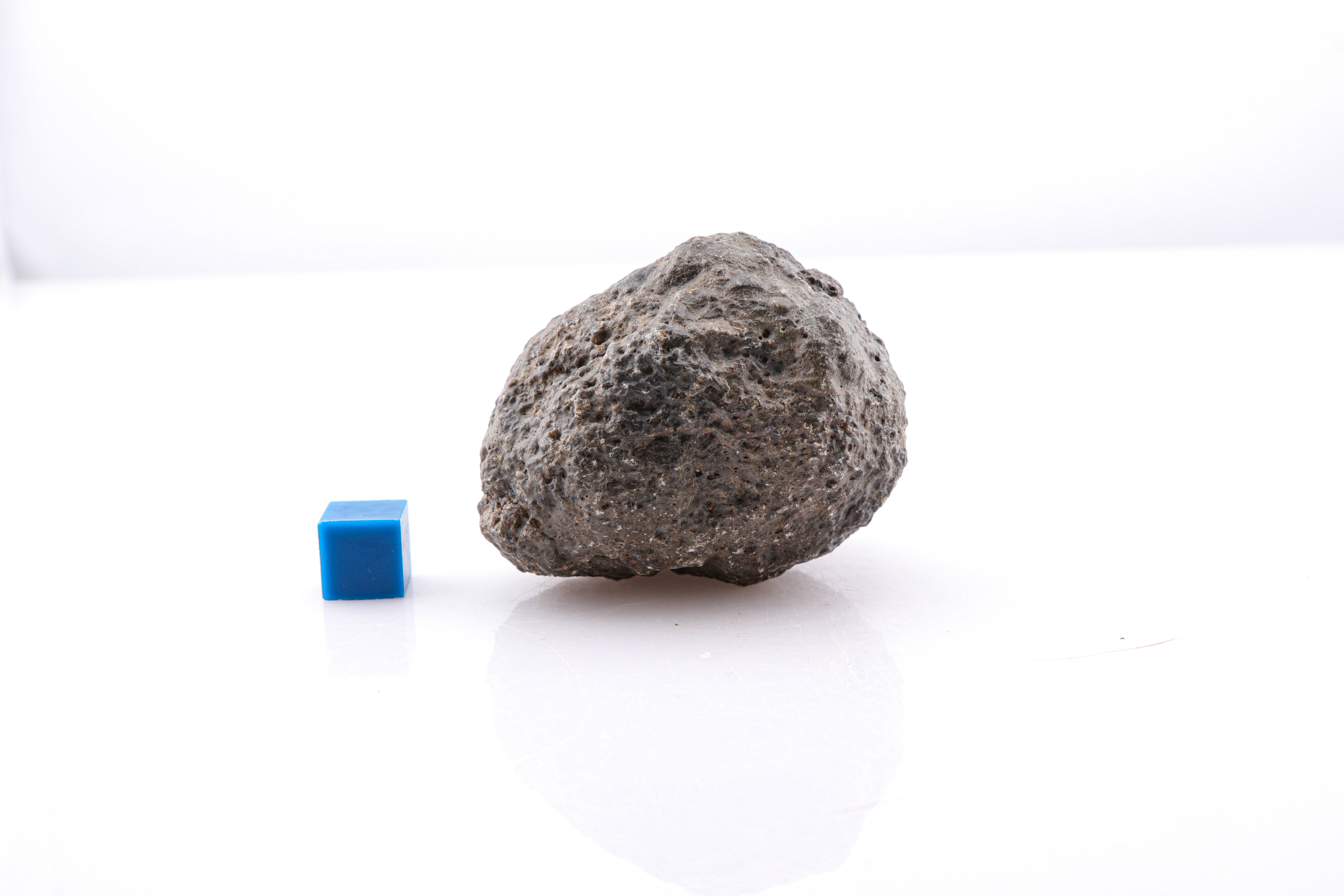Asteroid Vesta Eucrite Meteorite Classified as Jikharra 001, Rounded with Frothy Texture - 130.75g