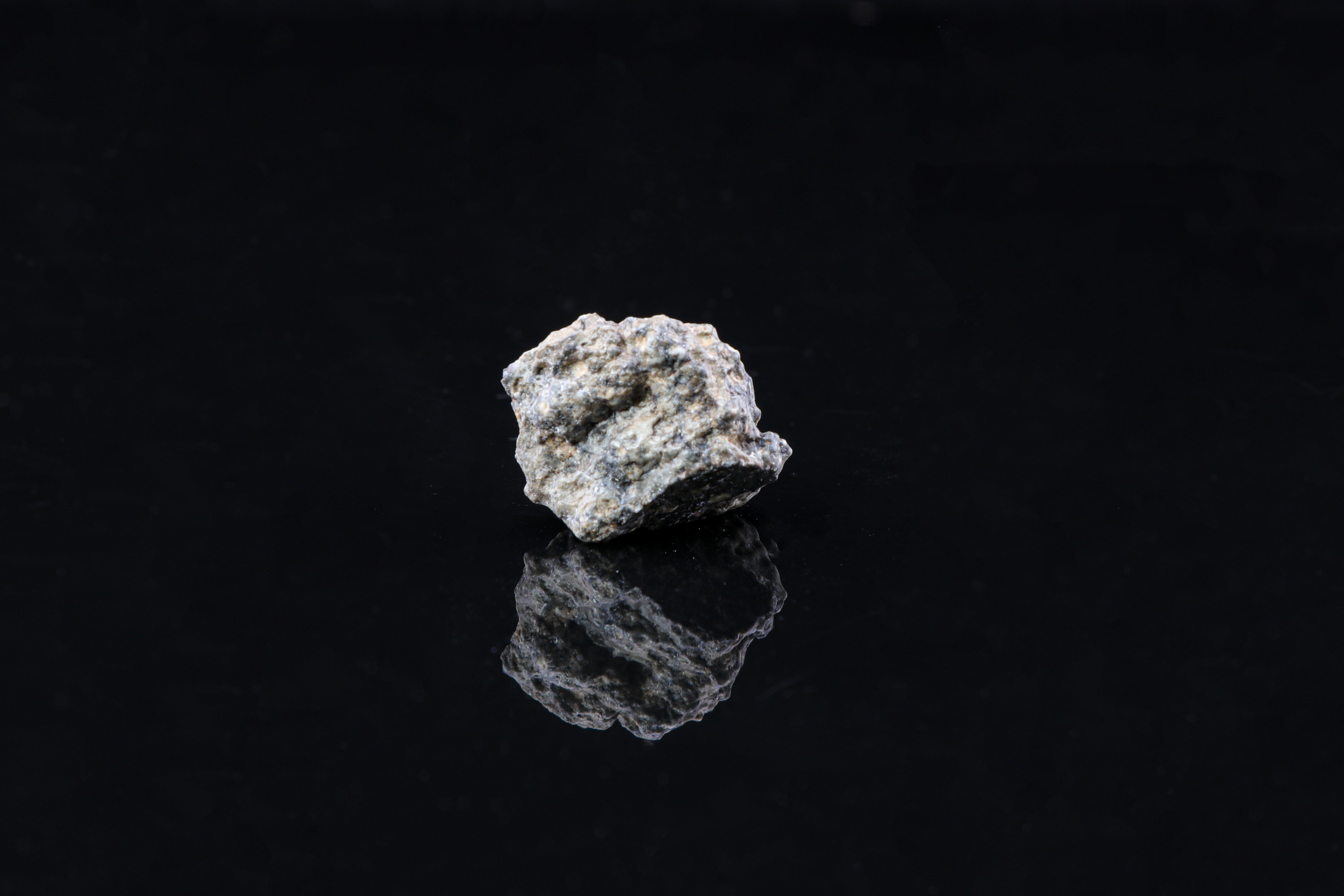 Gadamis 5 Lunar, Whole Stone Anorthosite with Fusion Crust Patch - 4.31 grams