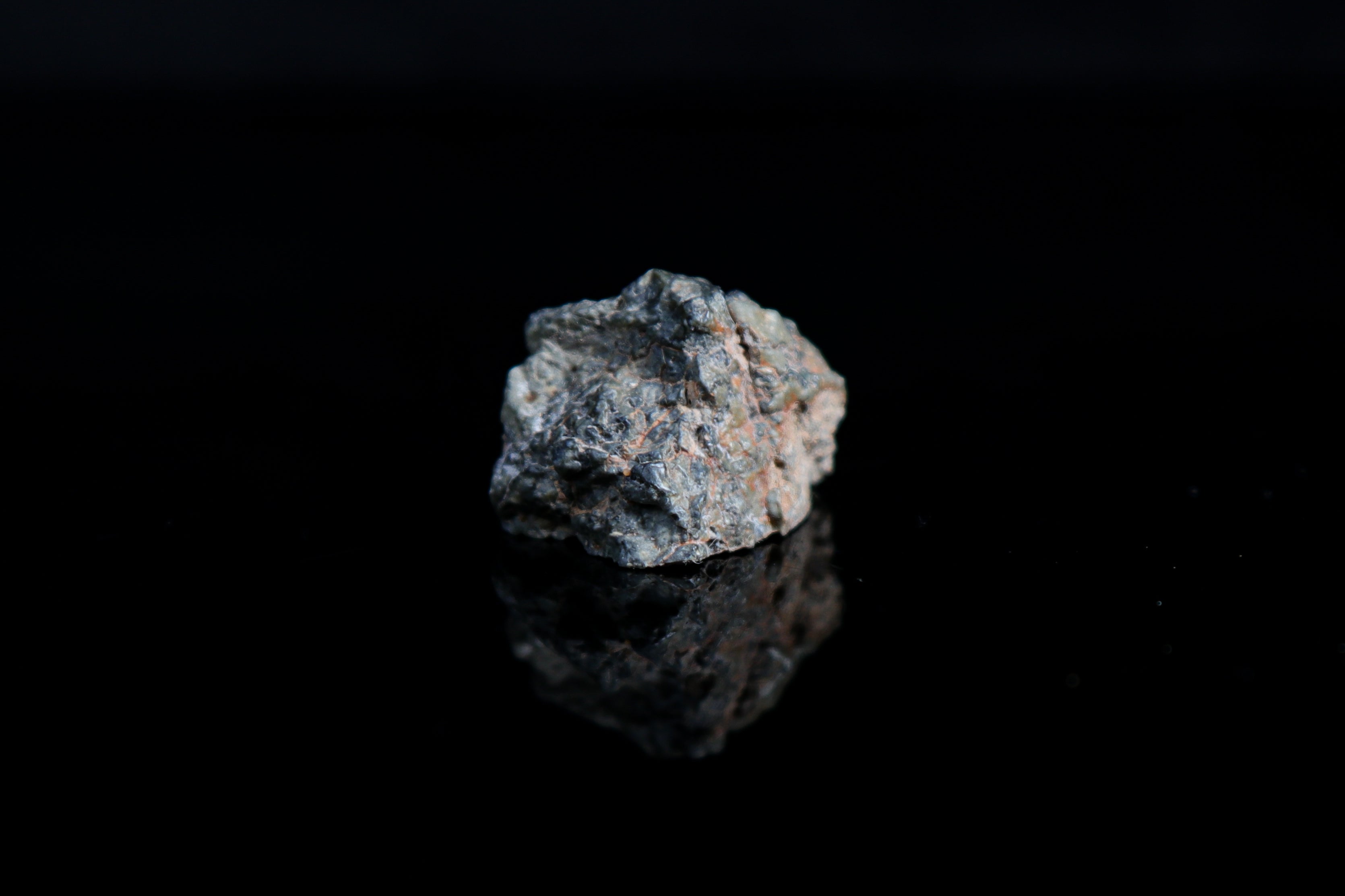 Gadamis 003 Lunar Meteorite, Polished End Cut with Interior Clasts