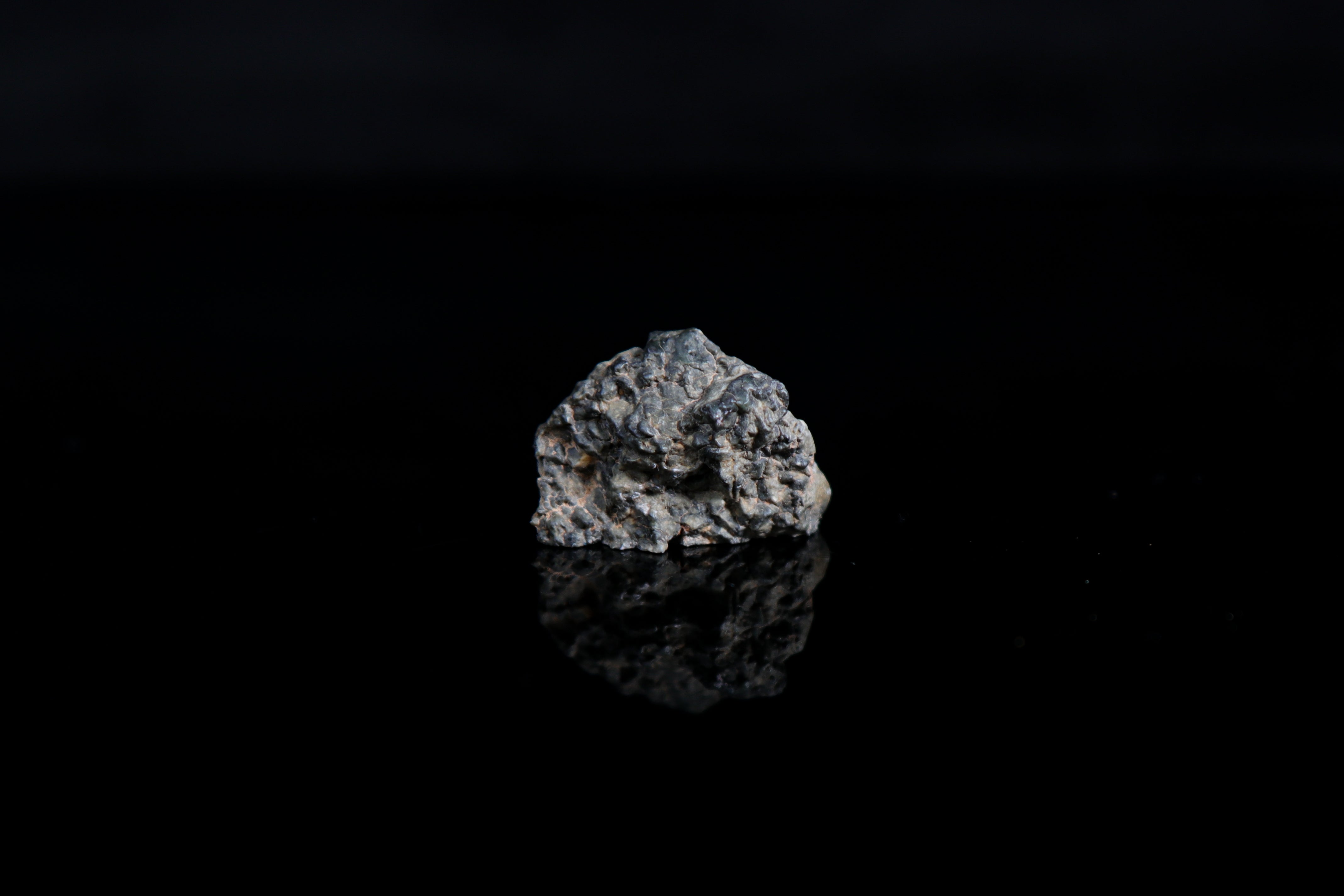 Gadamis 003 Lunar Meteorite, Polished End Cut with Interior Clasts - 8.61 grams