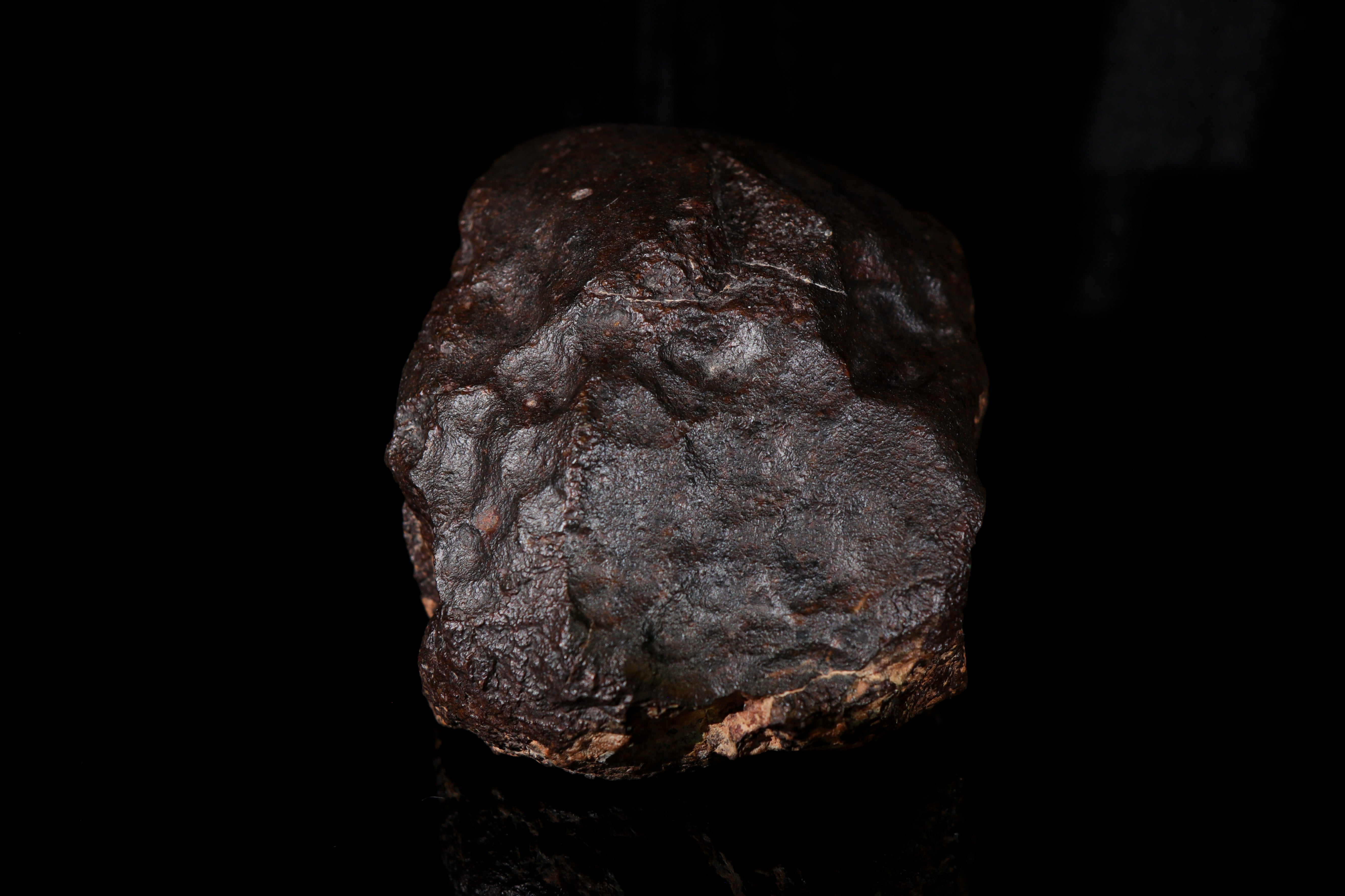 Oriented Chondrite with Many Regmaglypts and Remnant Fusion Crust - 3.724 KG