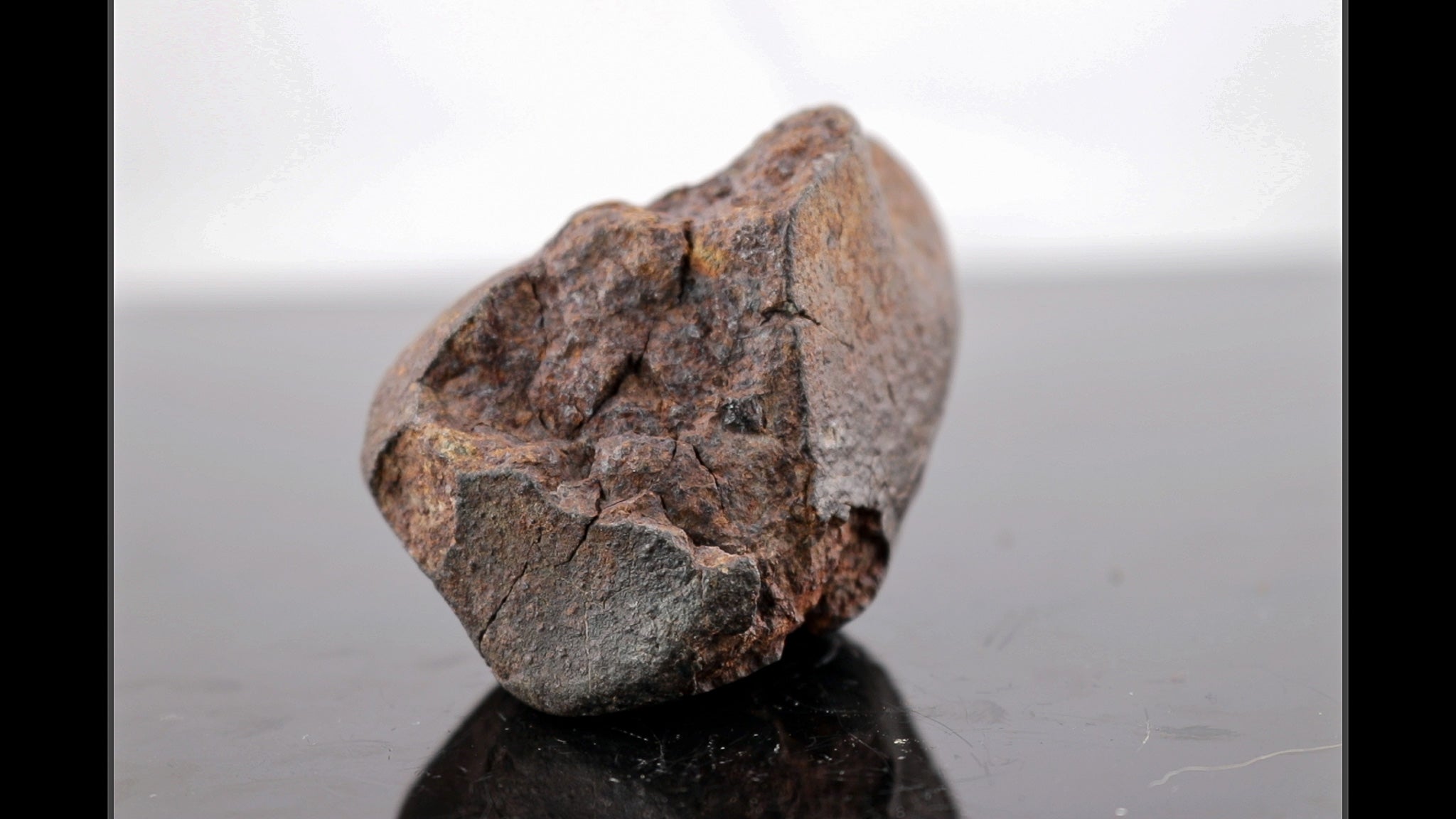 Uniquely Shaped Meteorite with Weathering Cracks - 222 grams