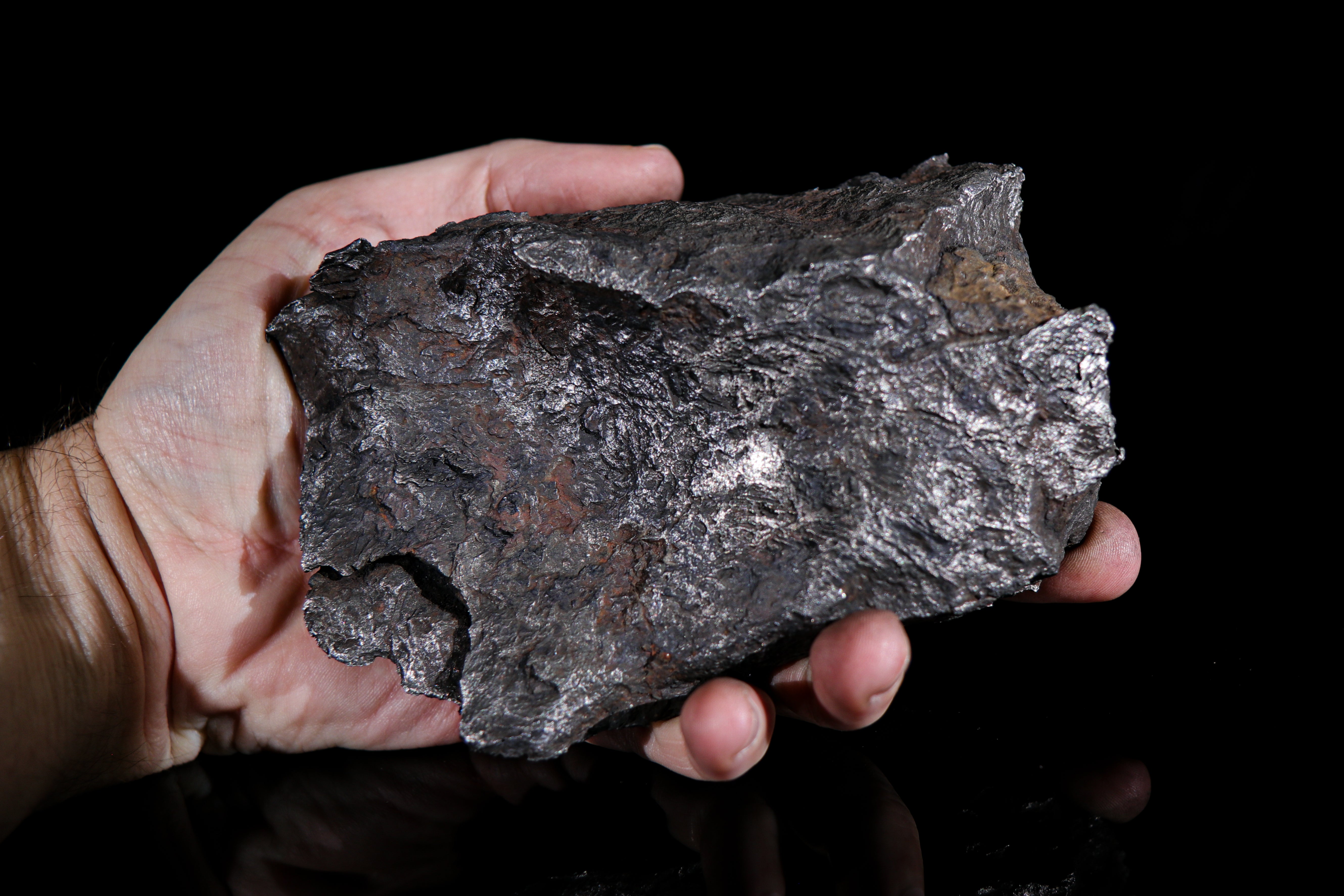 Aletai Iron Meteorite, Large Wedge Shape with Shallow Regmaglypts - 2.3 Kg